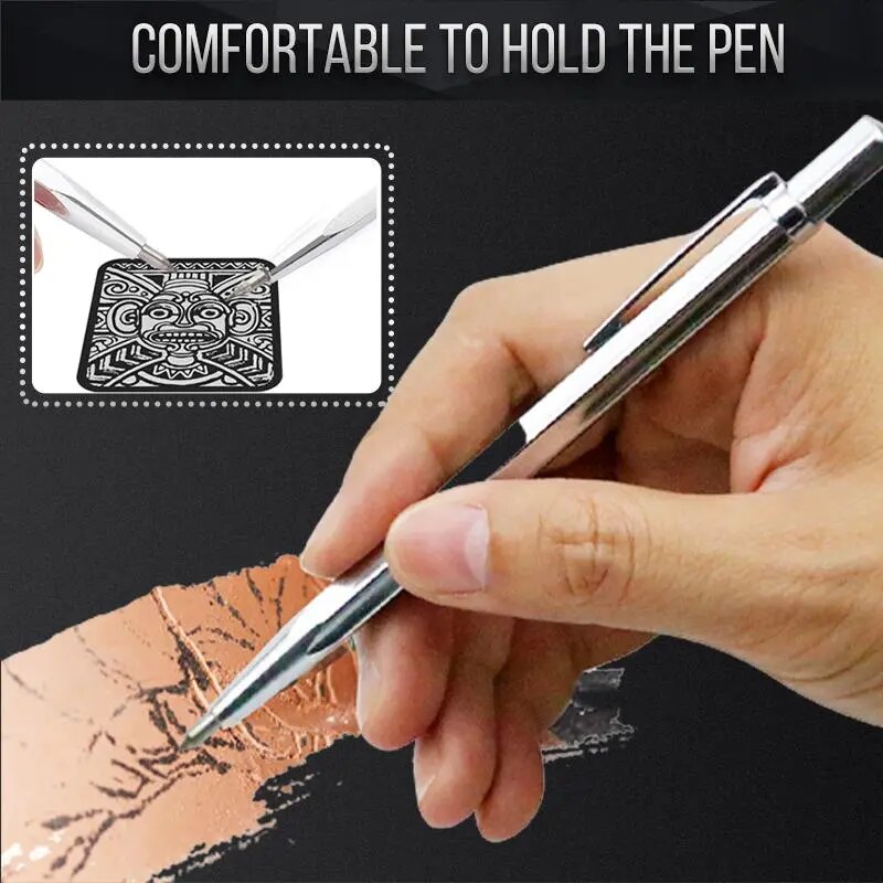 Metal Plate Glass Marker Labeling Pen for Cutting Hard Tiles Glass Tungsten Steel Cutter Metal Stone Aluminum Engraving Tools