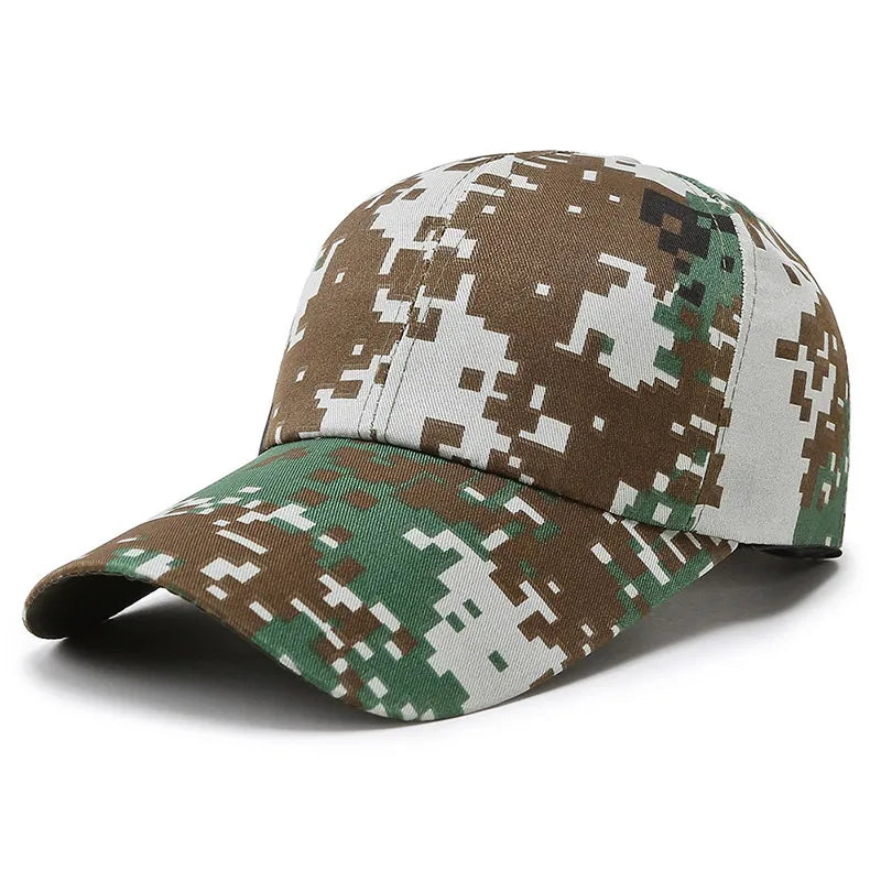 Einstellbare Baseballmütze Taktische Sommer Tarnfarbe Militär Armee Tarnfarbe Airsoft Jagd Camping Caps