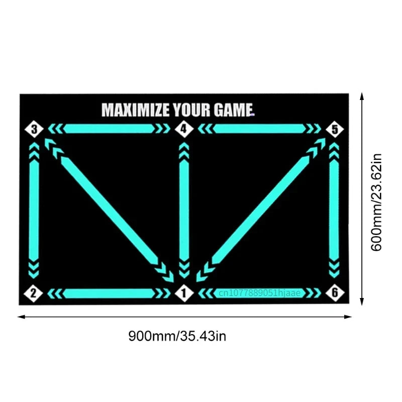90cm Football Training Mat Durable Non-Slip Foldable Kids Adults Dribble Training Mat Soccer Training Indoor Outdoor Equipment