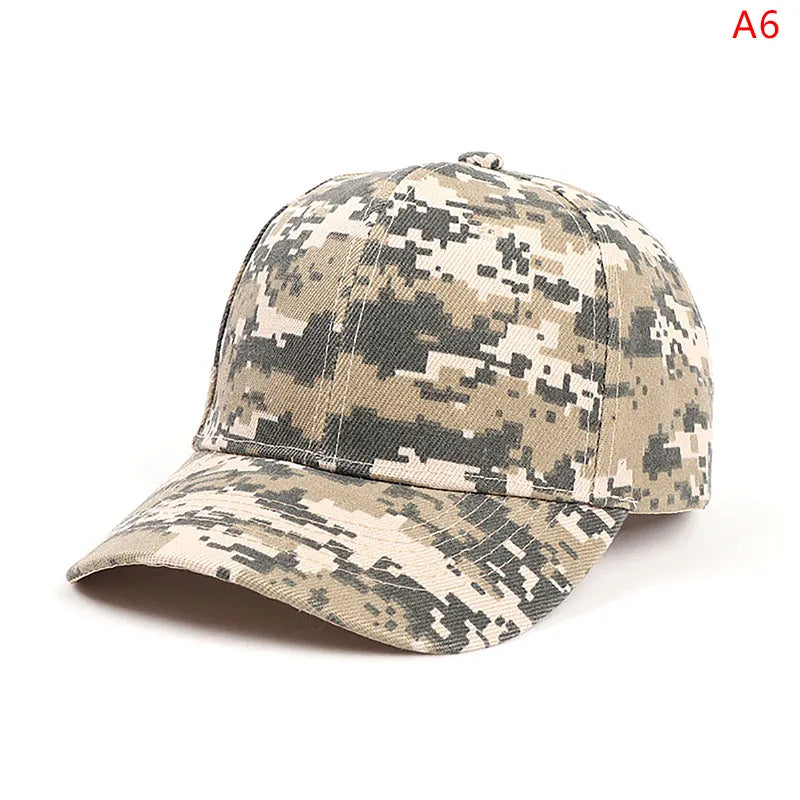 Einstellbare Baseballmütze Taktische Sommer Tarnfarbe Militär Armee Tarnfarbe Airsoft Jagd Camping Caps