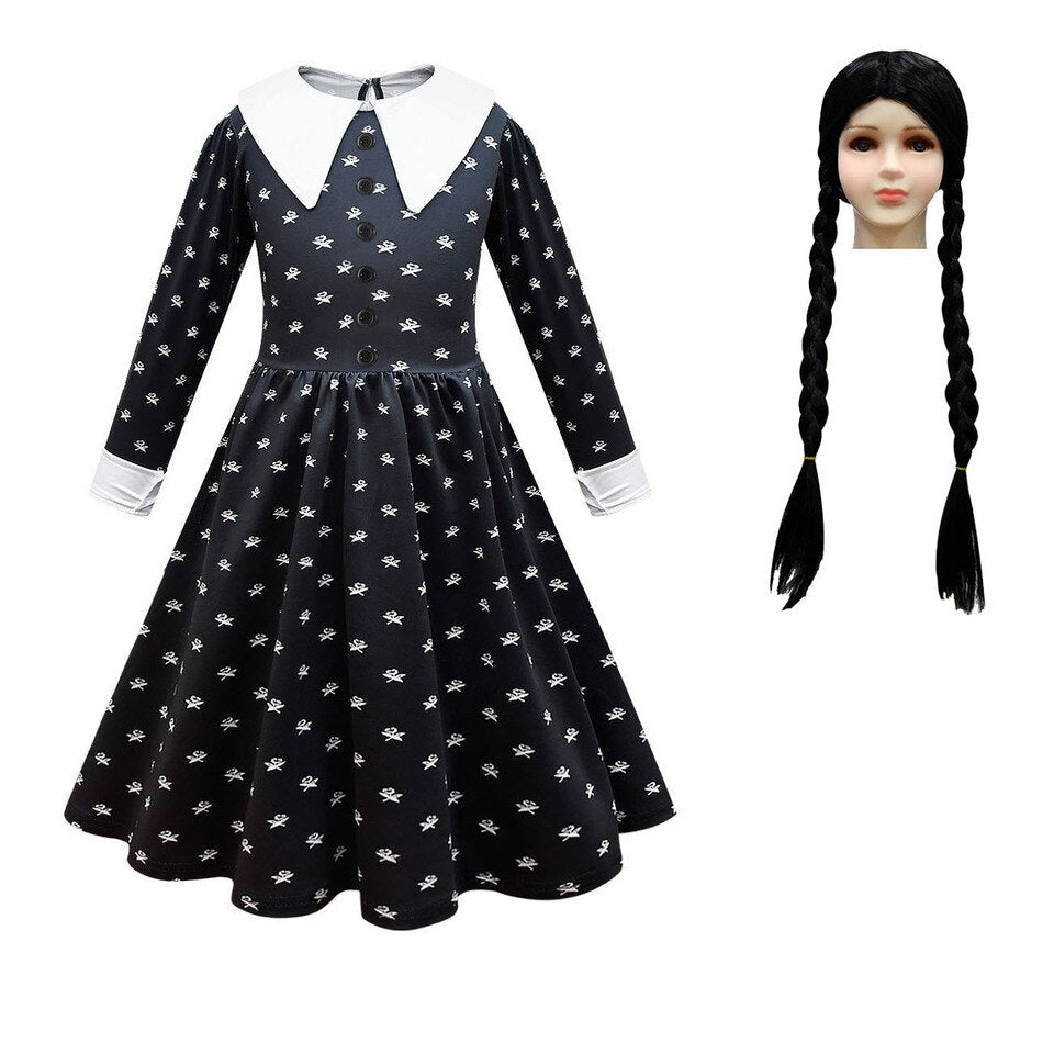 Mädchen-Kostüme für Halloween: Die Addams Family