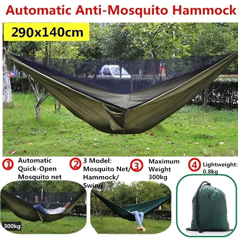 Camping Hammock Mosquito Net and Canopy Nylon for Hiking Camping Survival Travel
