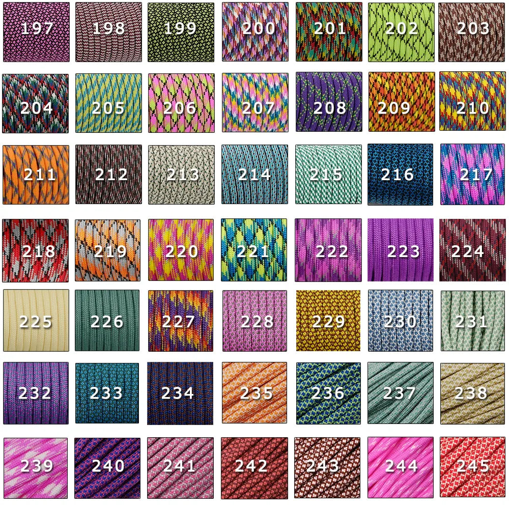YOUGLE 550 Paracord Parachute Cord Lanyard Tent Rope Guyline Mil Spec Type III 7 Strand 50FT 100FT for Hiking Camping 215 Colors