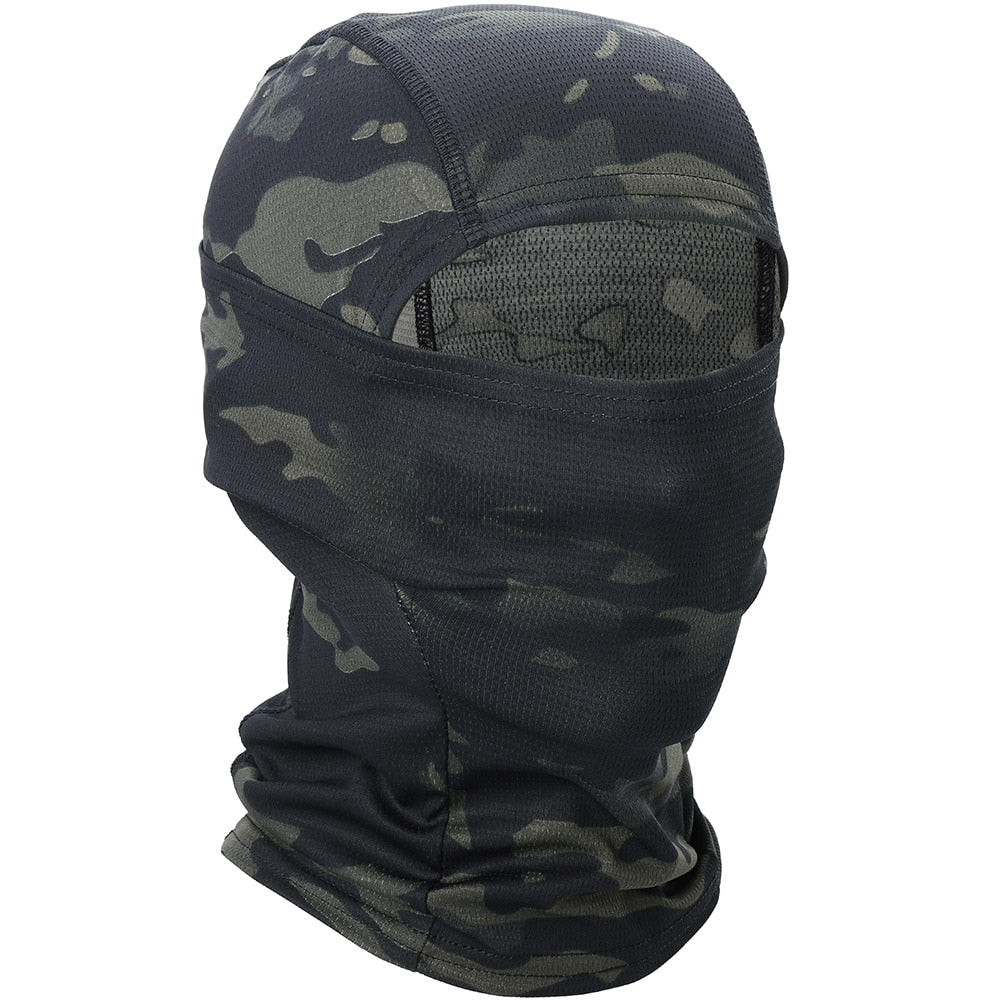 Multicam Camouflage Balaclava Full Face Mask Tactical Airsoft Cap Men