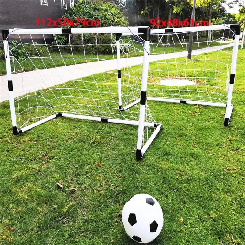 Boys Soccer Game Premium Portable Goal Set with Ball Air Pump