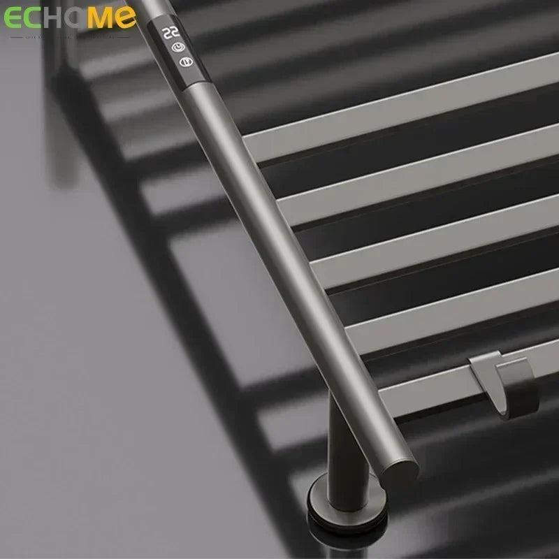 Intelligent Electric Towel Rail Carbon Fiber Heated Towel Warmer Drying Rack