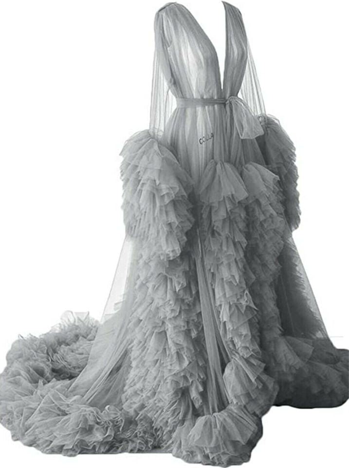 Maternity Robes: Long Tulle Robe Dresses for Photo Shoot, Birthday, Bridal, Party, Nightwear (2021)