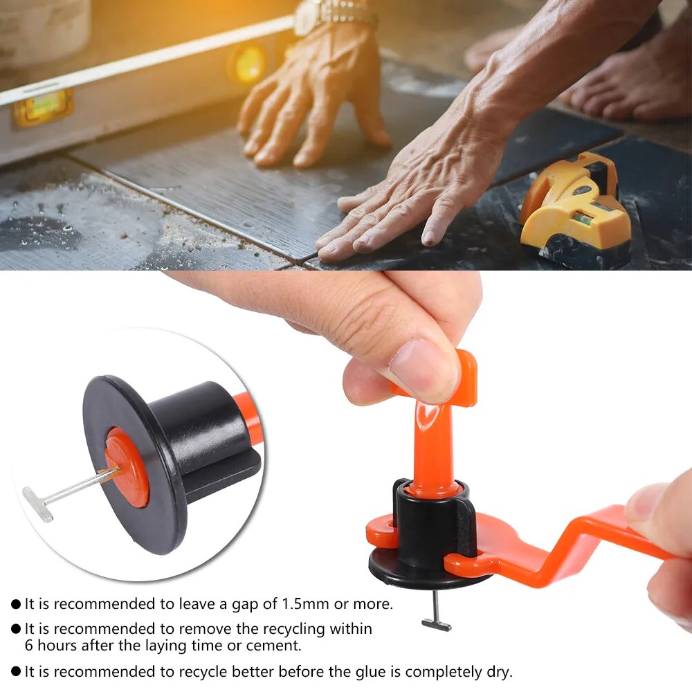 300+25+1 pcs. Tile leveling system for tile laying leveling wedges alignment spacers for levelers locator spacers pliers floor covering wall