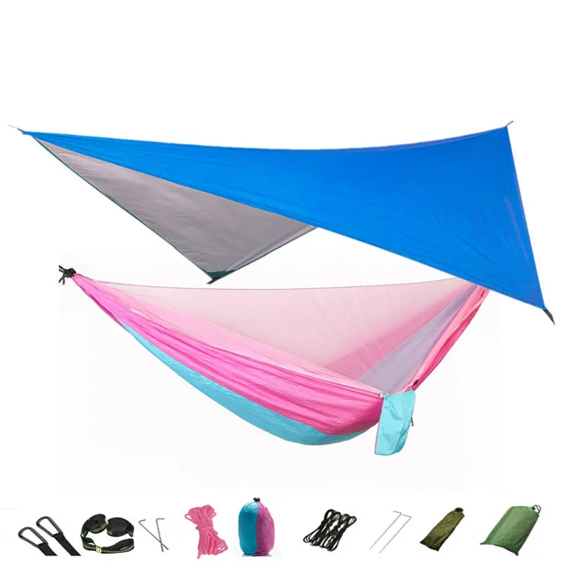 Camping Hammock Mosquito Net and Canopy Nylon for Hiking Camping Survival Travel