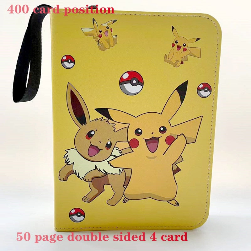 200-400 Pikachu Fotoalbum Notizbuch Pokemon Spielkarten Binder Karten Buch Mappe