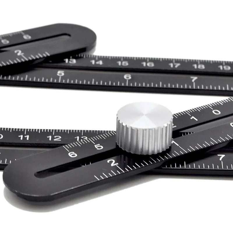 Construction Tools Multi Angle Measuring Ruler Aluminum Folding Positioning