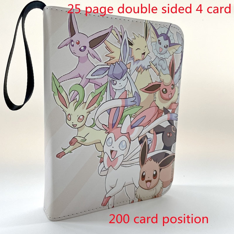 200-400 Pikachu Fotoalbum Notizbuch Pokemon Spielkarten Binder Karten Buch Mappe