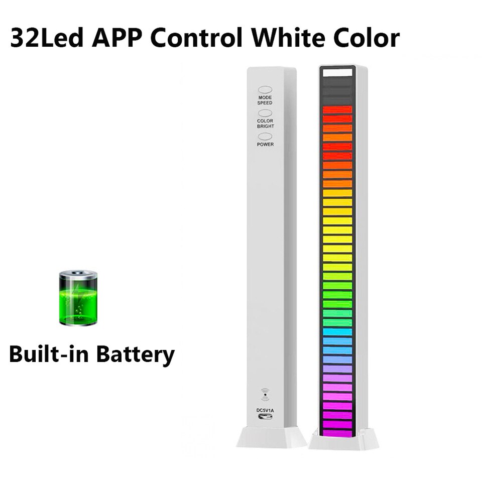 RGB Musik Sound Lichtleiste 5V USB 16-32Led mit App-Steuerung & Musik-Sync