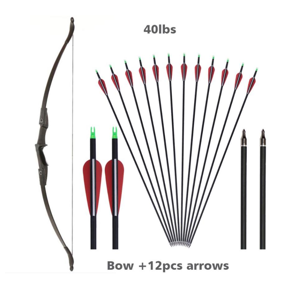 Toparchery Jagdbogen 57" Recurve-Bogen Set 20-40 Lbs