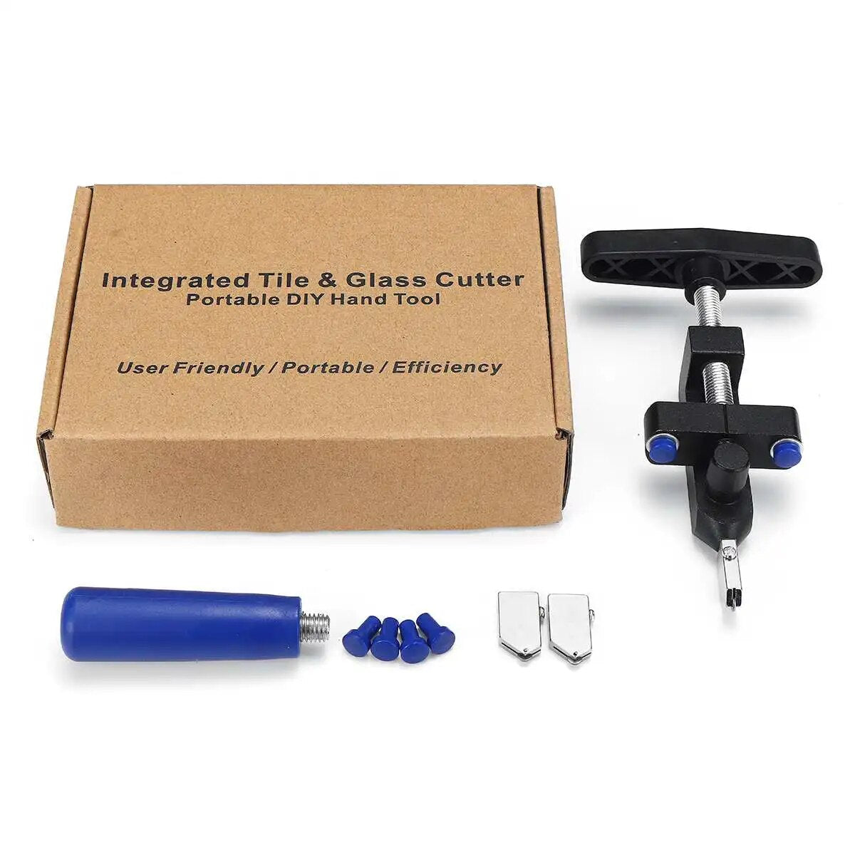 8PCS Professional Easy Glide Glass Tile Cutter 2 in 1 Ceramic Tile Glass Cutting Tool Portable Construction