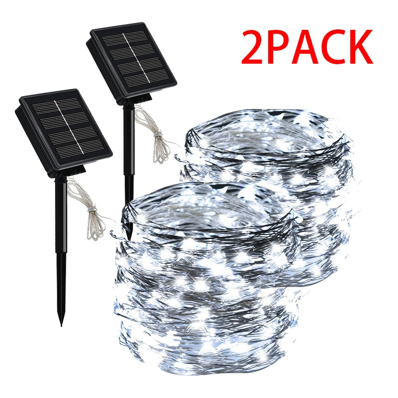 Lampes solaires LED (extérieur-intérieur) 7-12-22-32 M