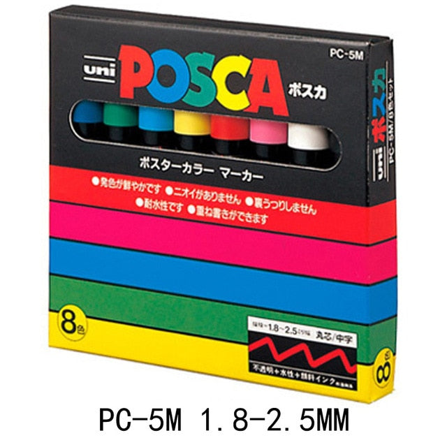 UNI POSCA Markierstift Set POP Poster Werbung