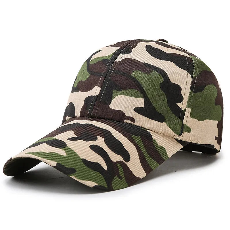 Einstellbare Baseballmütze Taktische Sommer Tarnfarbe Militär Armee Tarnfarbe Airsoft Jagd Camping Caps