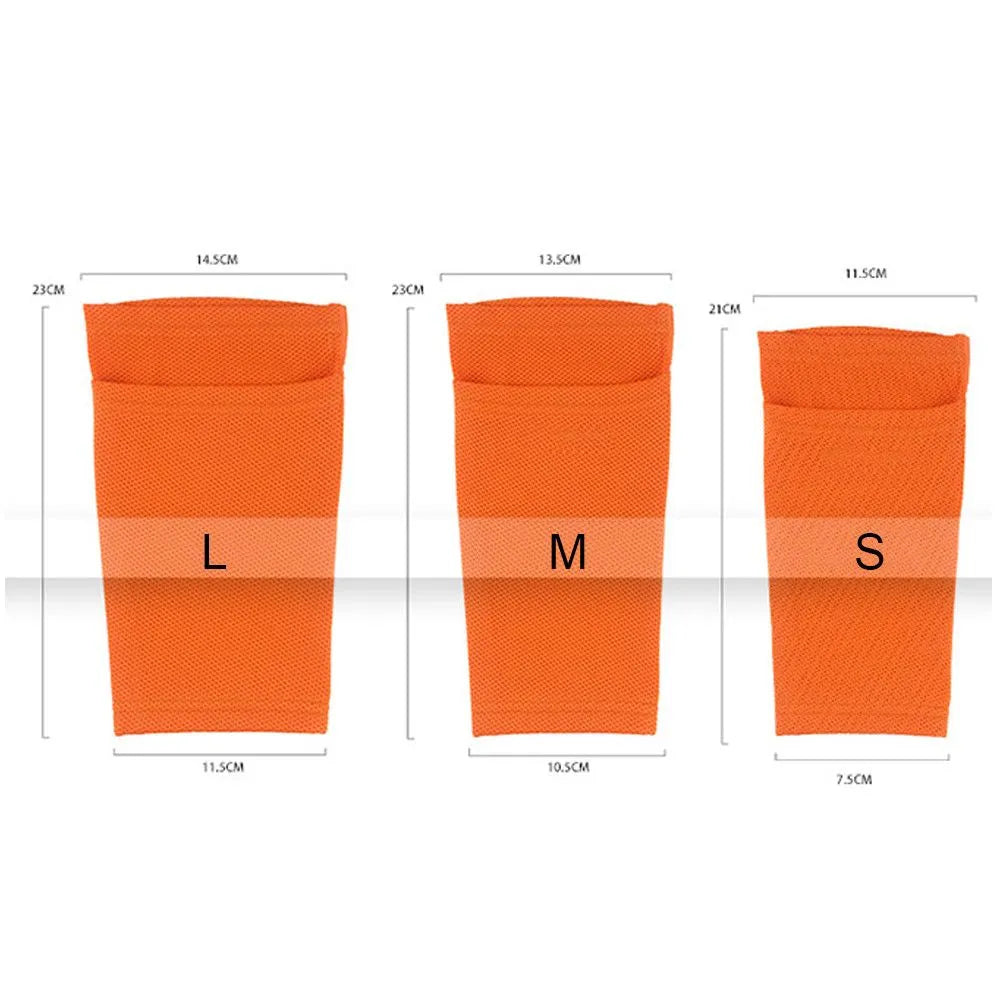 1 Pair Football Shin Guards Socks Protective Sleeves for Kids Boys Men