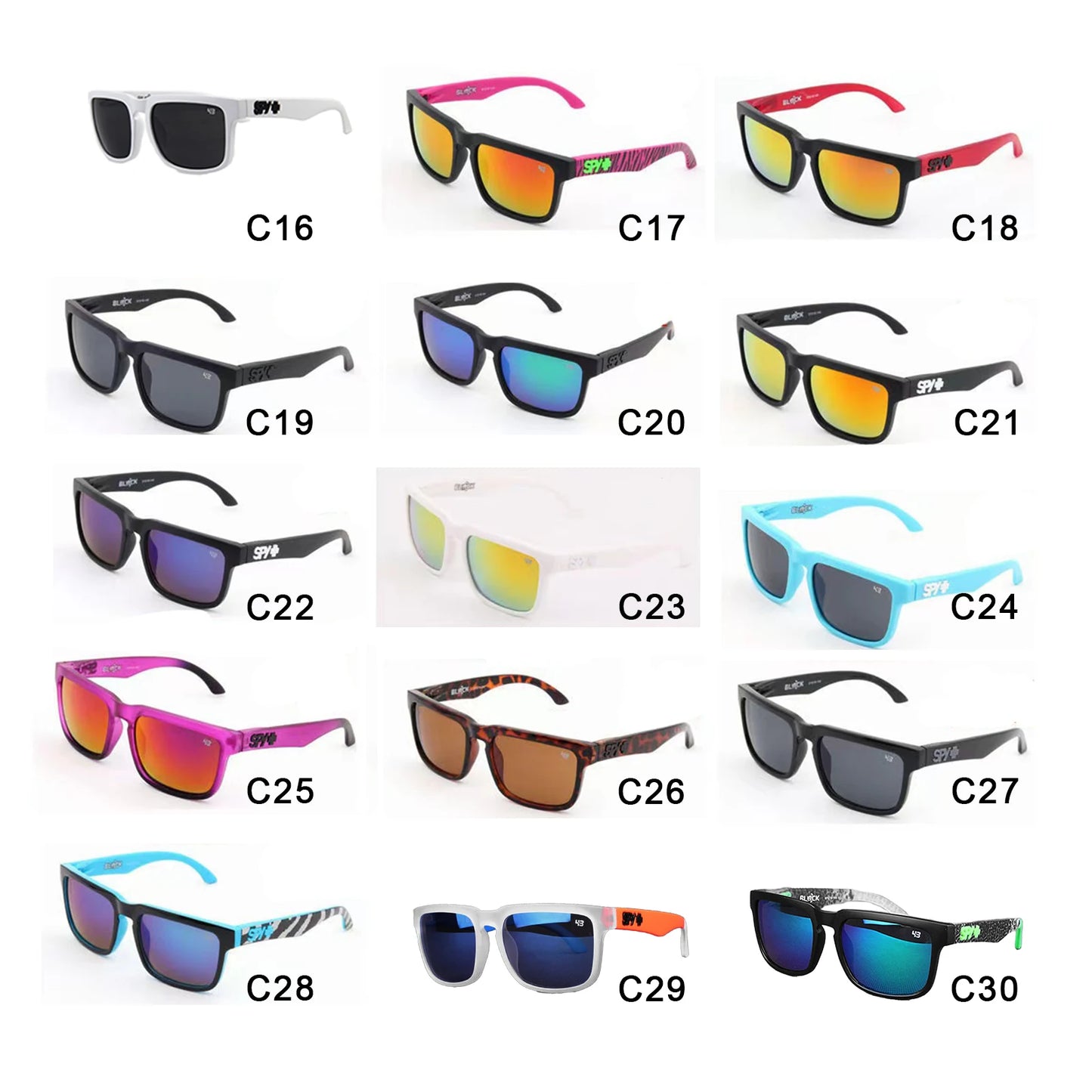 30pcsVintage Klassische Sonnenbrille Männer Frauen Outdoor Angeln Surfen Reiten Sport