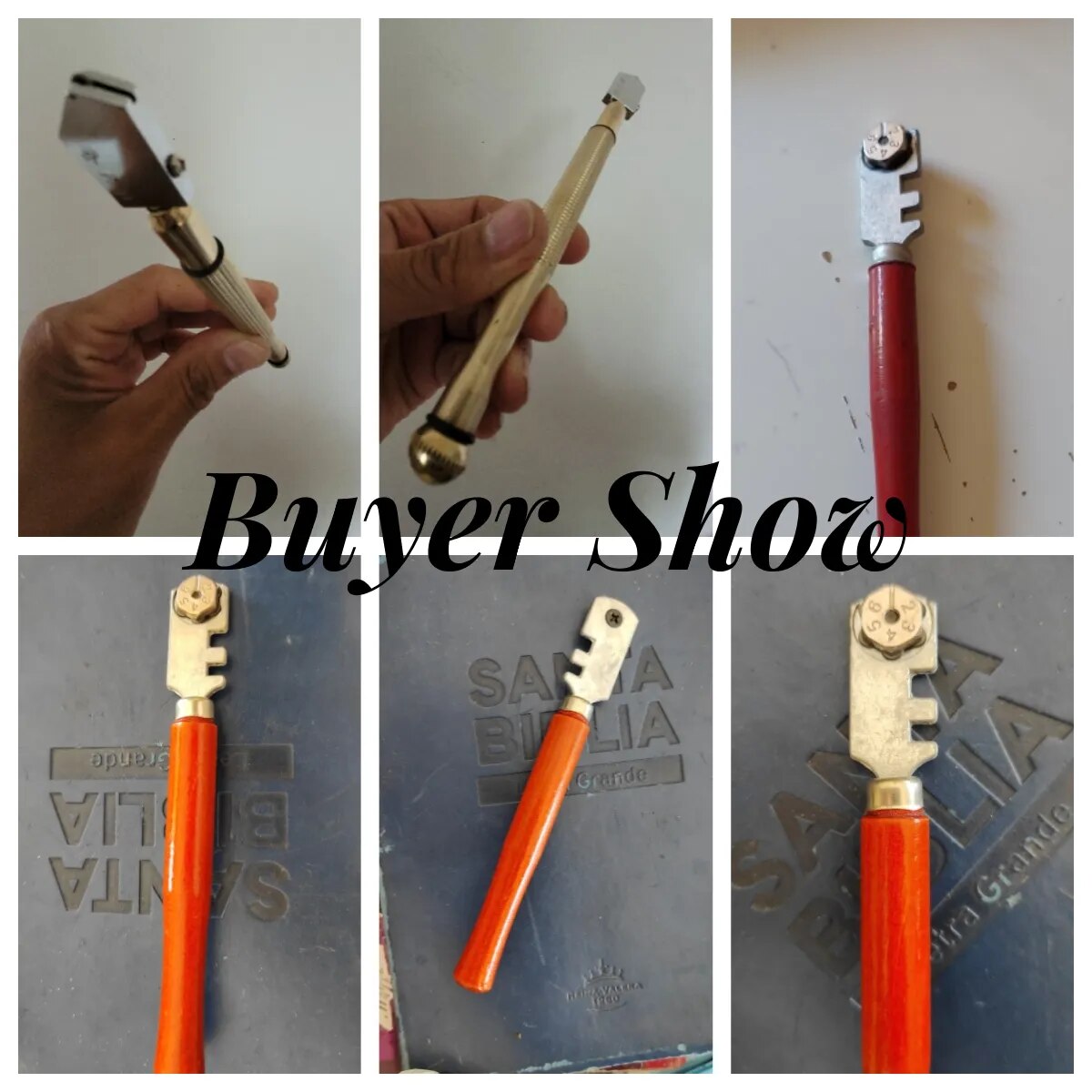 Multifunctional portable glass tile cutter with six wheels