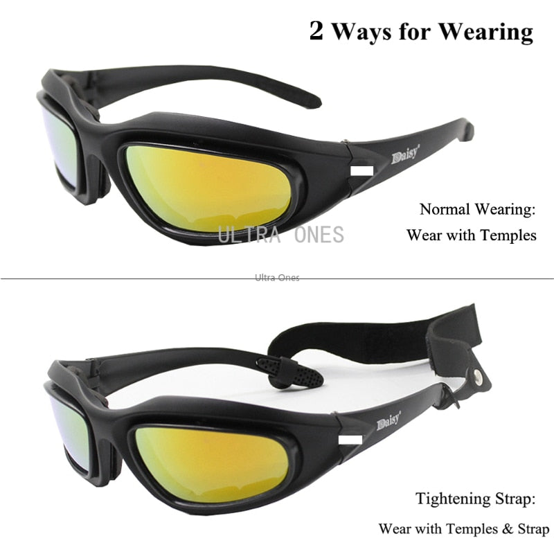 Daisy C5 Tactical Glasses Polarized Airsoft Paintball Shooting Military Goggles Outdoor