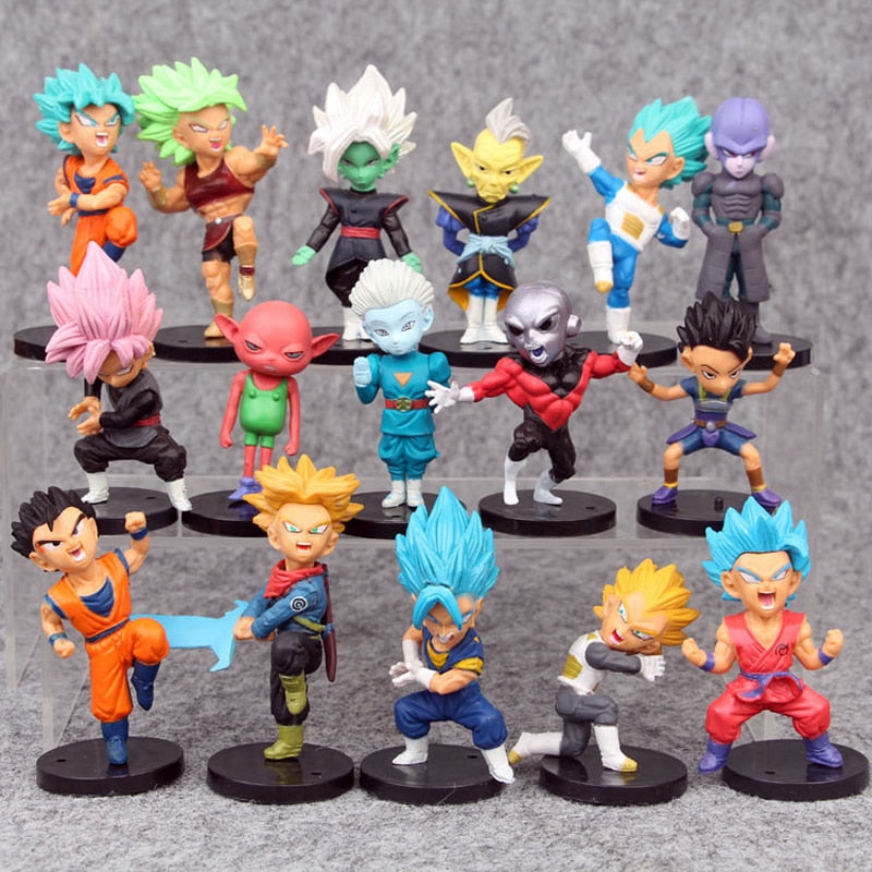 Dragon Ball Super Goku Vegeta Broly Buu Action Figur Set Anime Figuren Ultra Instinct Modell Spielzeug