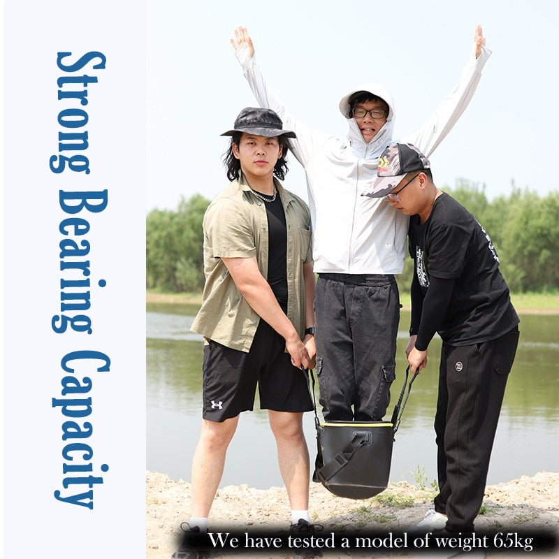 Portable Fishing Bag Container Pan Basin Fishing Gear Tackle Storage Bag