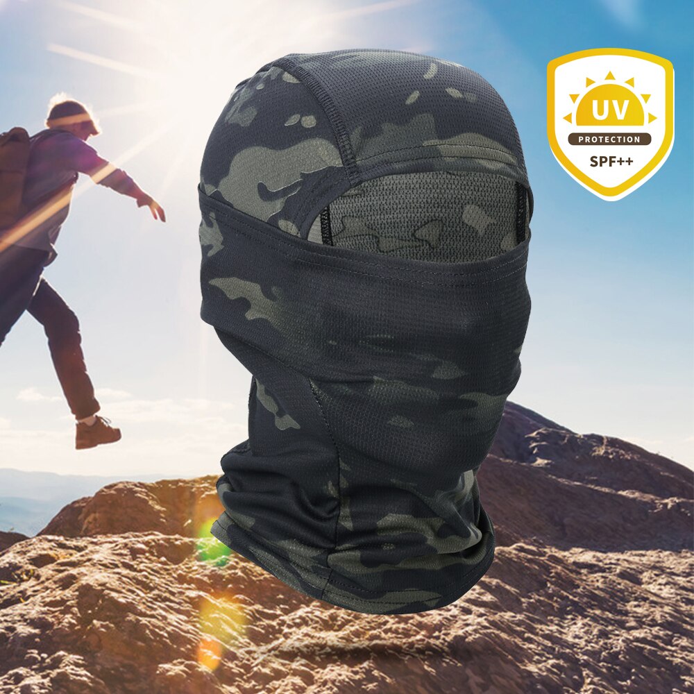 Multicam Camouflage Balaclava Full Face Mask Tactical Airsoft Cap Men