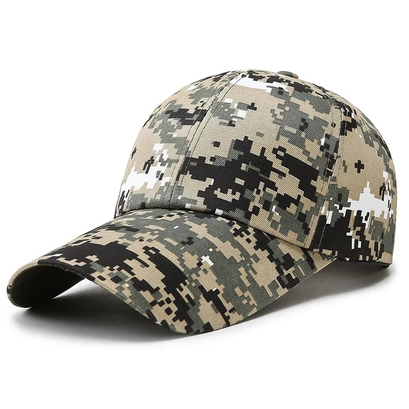 Einstellbare Baseballmütze Taktische Sommer Tarnfarbe Militär Armee Tarnfarbe Airsoft Jagd Camping Caps