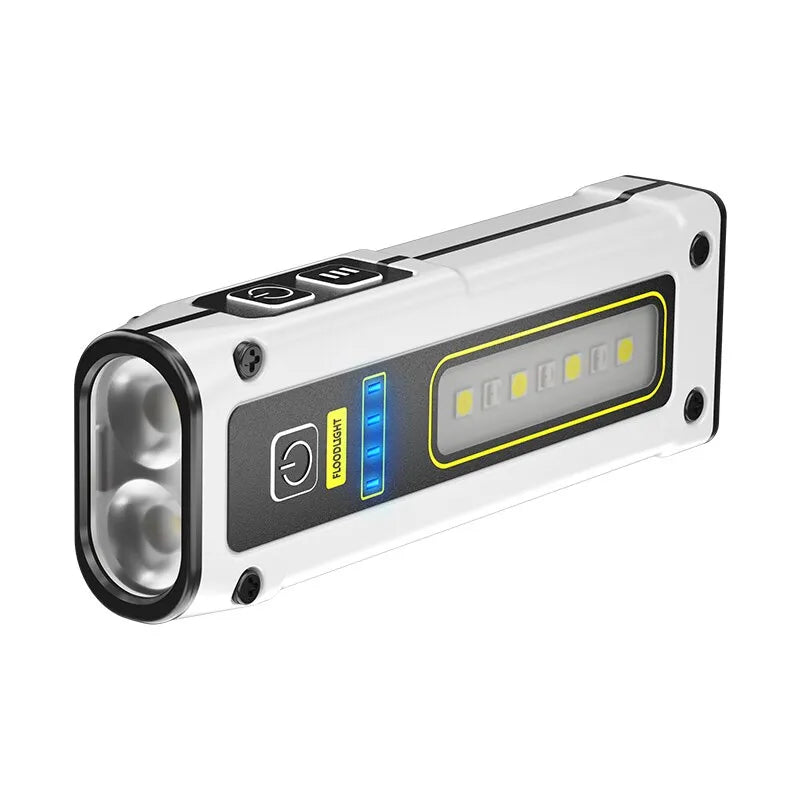 MINI portable rechargeable LED flashlight outdoor emergency service lamp with magnetic powerful long range