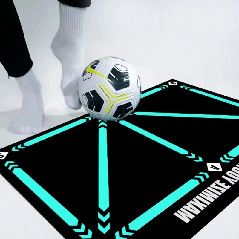 90cm Football Training Mat Durable Non-Slip Foldable Kids Adults Dribble Training Mat Soccer Training Indoor Outdoor Equipment