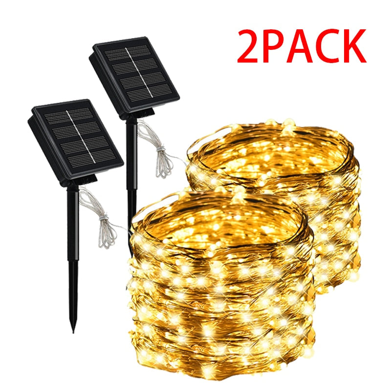 Lampes solaires LED (extérieur-intérieur) 7-12-22-32 M