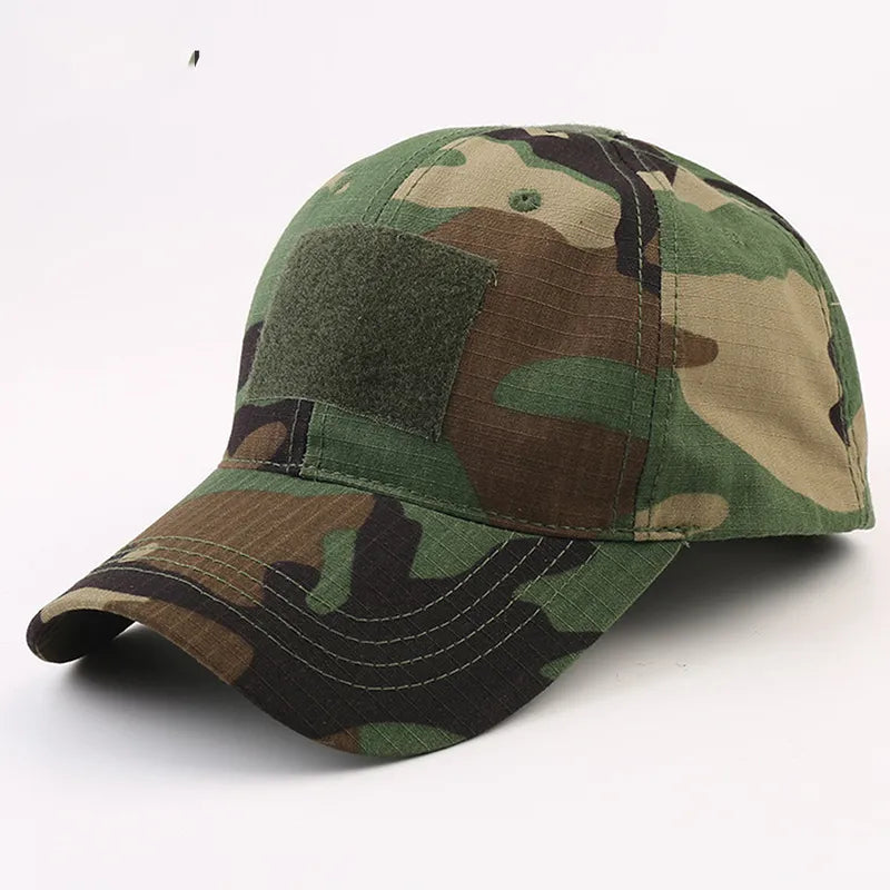 Einstellbare Baseballmütze Taktische Sommer Tarnfarbe Militär Armee Tarnfarbe Airsoft Jagd Camping Caps