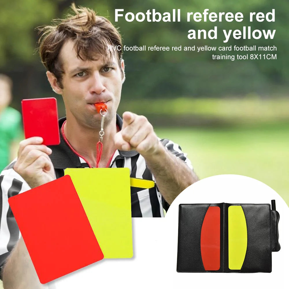 Football Soccer Referee Card Set Football Red and Yellow Card