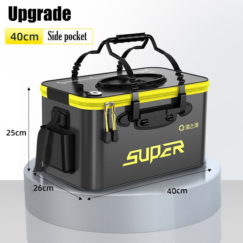 Portable Fishing Bag Container Pan Basin Fishing Gear Tackle Storage Bag