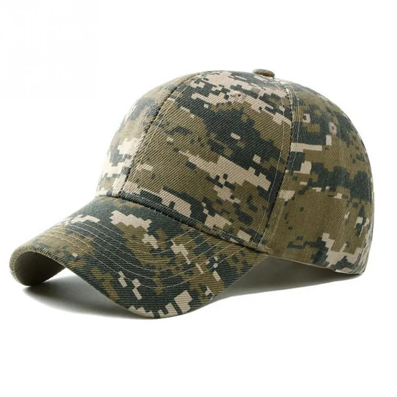 Einstellbare Baseballmütze Taktische Sommer Tarnfarbe Militär Armee Tarnfarbe Airsoft Jagd Camping Caps