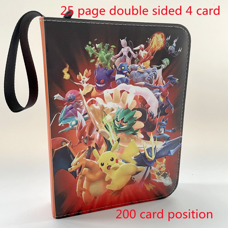 200-400 Pikachu Fotoalbum Notizbuch Pokemon Spielkarten Binder Karten Buch Mappe
