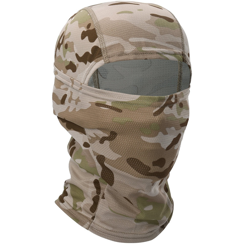 Multicam Camouflage Balaclava Full Face Mask Tactical Airsoft Cap Men