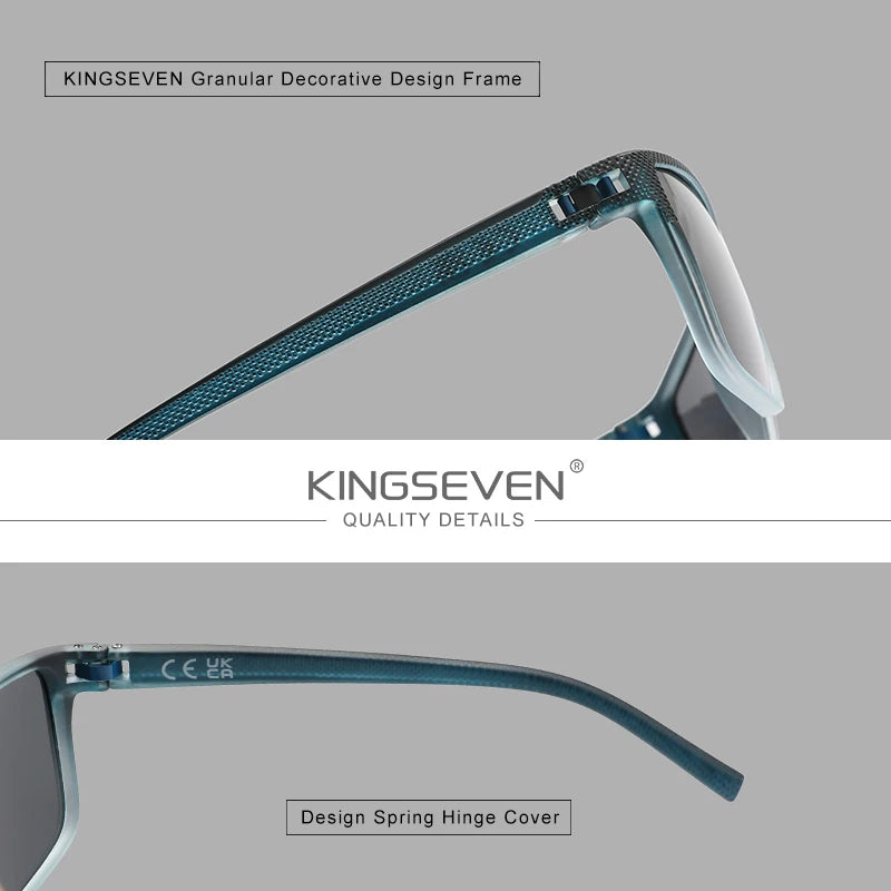 KINGSEVEN Gradation Design Sunglasses for Men Women HD Polarized UV400 Glasses Driving High Quality Anti-Slip Sports Glasses