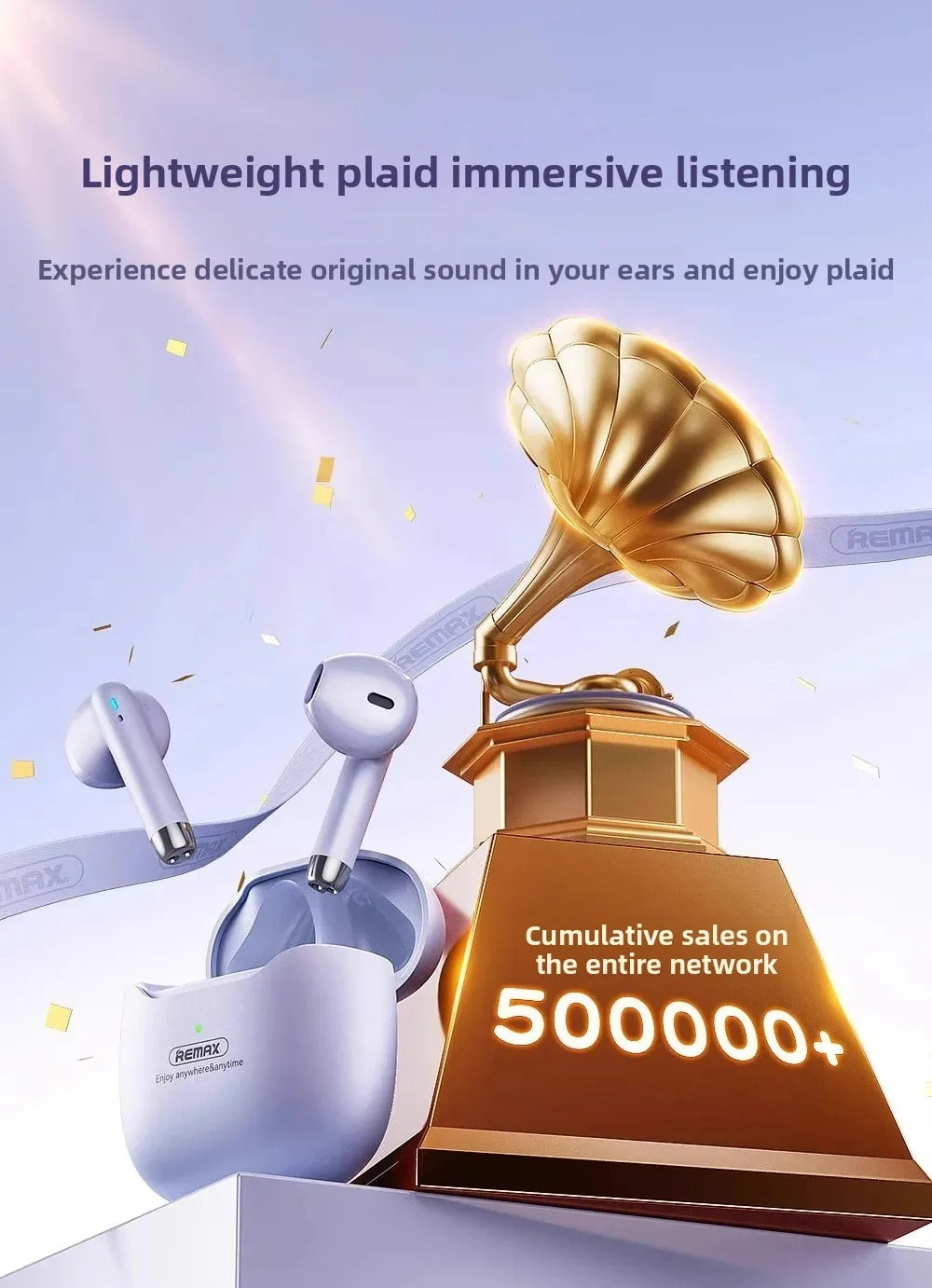 REMAX True Wireless Bluetooth Kopfhörer Rauschunterdrückung Mobile Musik Lange Akkulaufzeit Bluetooth Kopfhörer