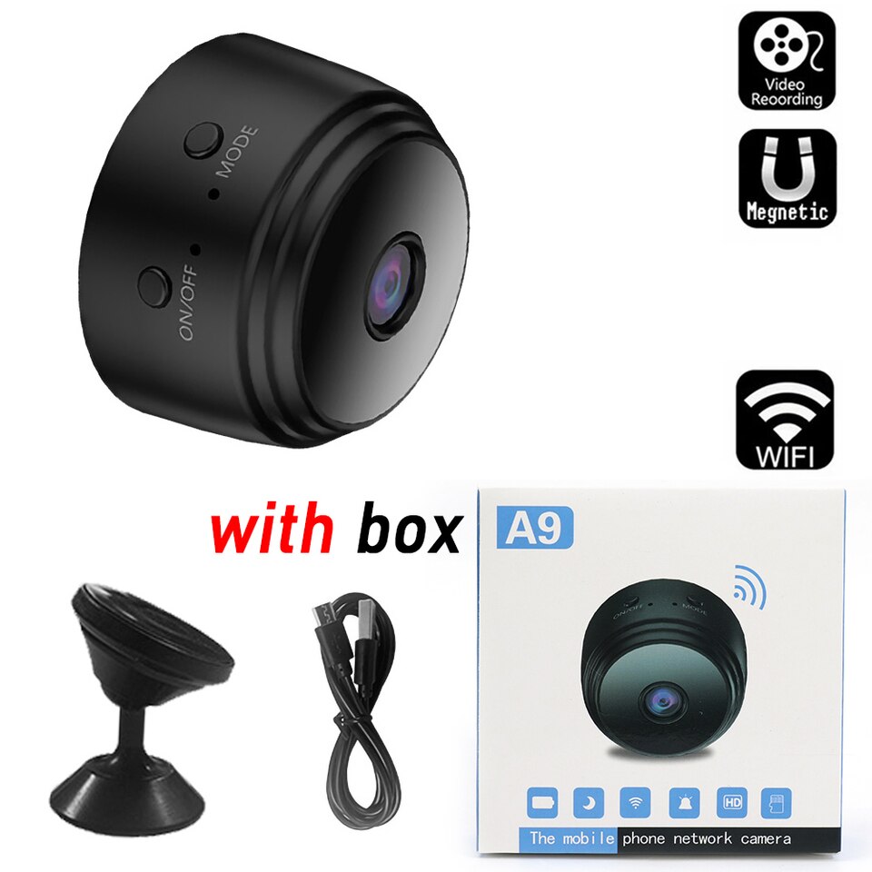Neue Mini Wifi Spionagekamera mit Audio und Video Live Feed, Handy-App Wireless