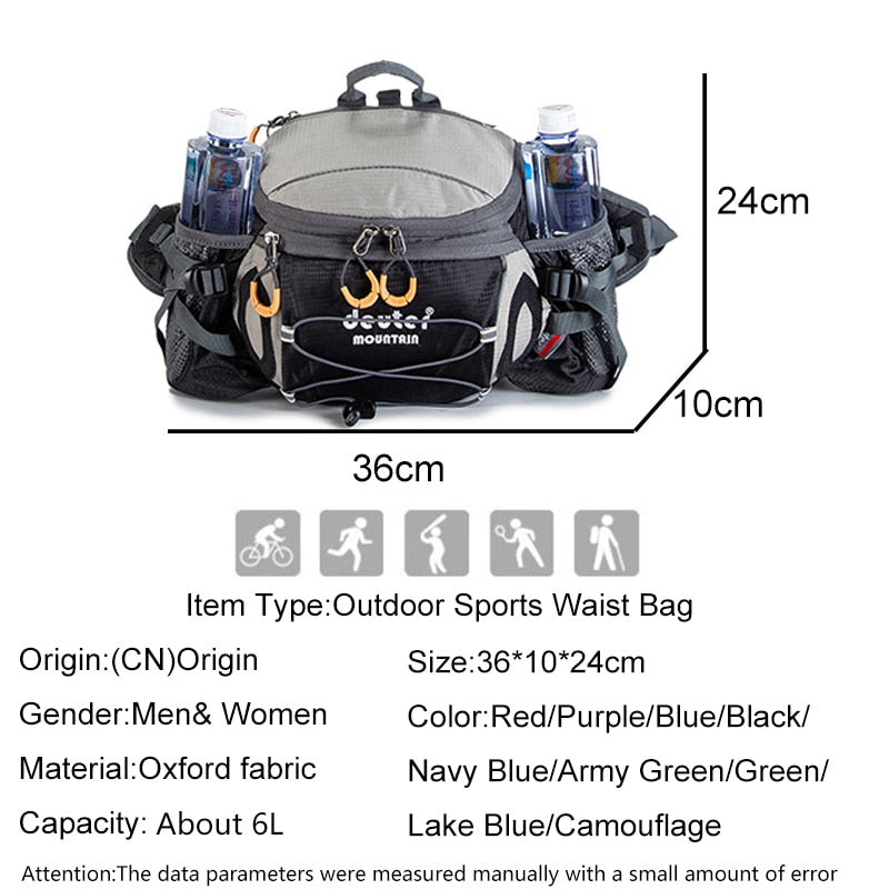 Outdoor Sport Waist Bag Hiking Cycling Climbing Men Backpack Waterproof Molle Bag