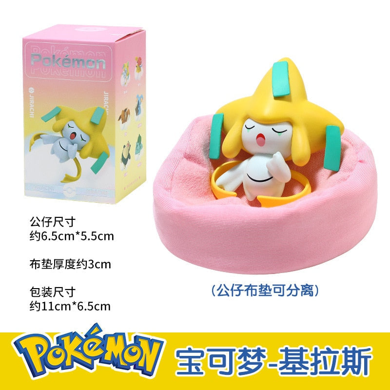 Pokemon Action Figur Pikachu Jirachi Eevee Komala Snorlax Schlüsselanhänger Spielzeug