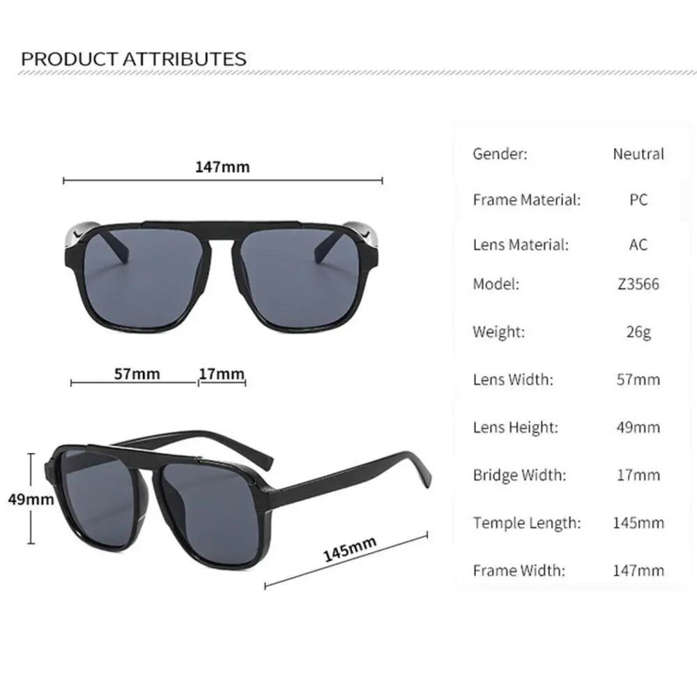 Men Oversized Frame Sunglasses Classic Big Frame Sport Glasses