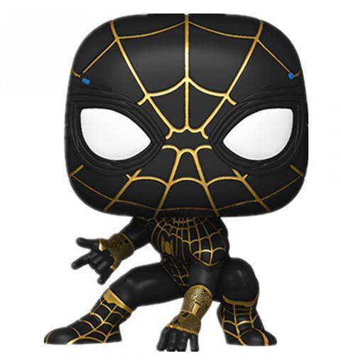 FUNKO Pop Spider-Man Black Gold Suit 911# & Iron Spider 913# & Mysterio 305# Vinyl Figur Collectible