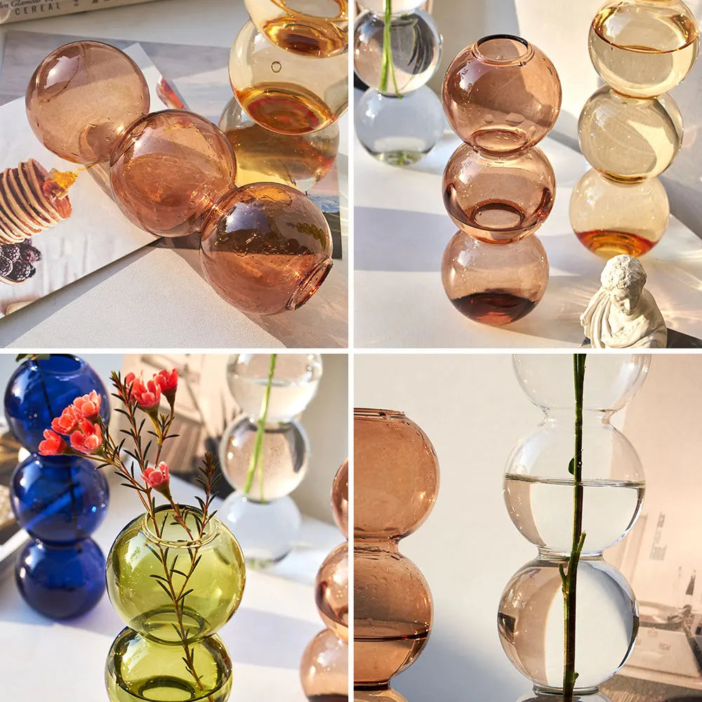 Living Room Glass Vase Creativity Contracted Dining Room Flower Arrangement