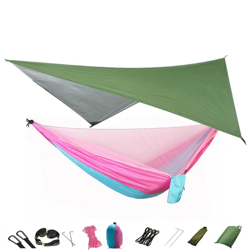 Camping Hammock Mosquito Net and Canopy Nylon for Hiking Camping Survival Travel