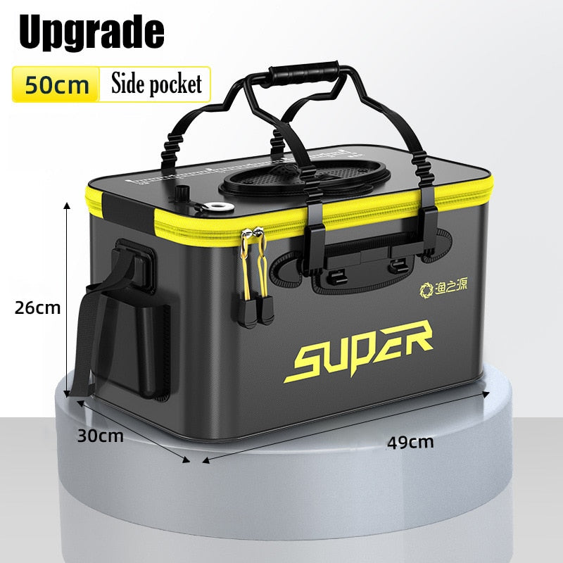 Portable Fishing Bag Container Pan Basin Fishing Gear Tackle Storage Bag