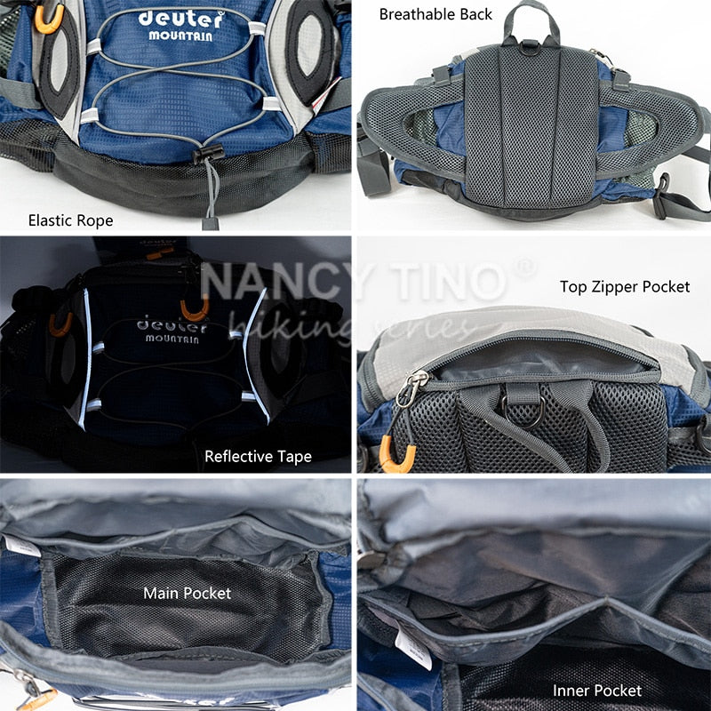 Outdoor Sport Waist Bag Hiking Cycling Climbing Men Backpack Waterproof Molle Bag